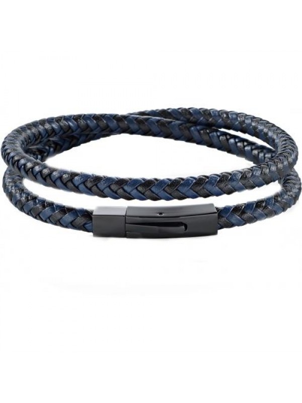  Bracciale Acciaio e Cuoio Uomo Morellato SQH16