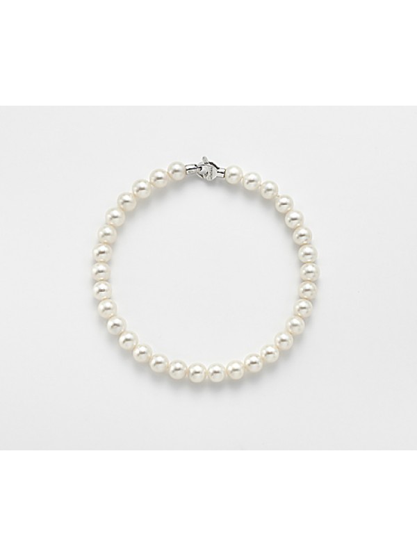  Bracciale Oro Bianco, Perle Donna MiKiKo MB0900O4FCBR050