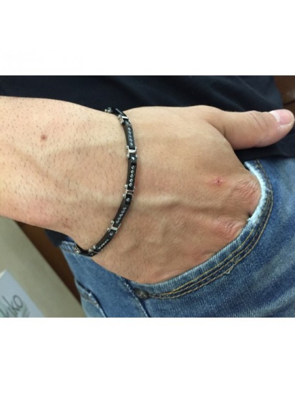  Bracciale Acciaio Uomo Boccadamo ABR128