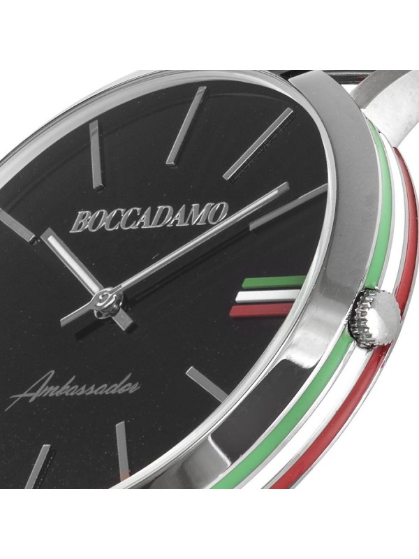  Orologio Acciaio, Pelle Uomo Boccadamo AM005