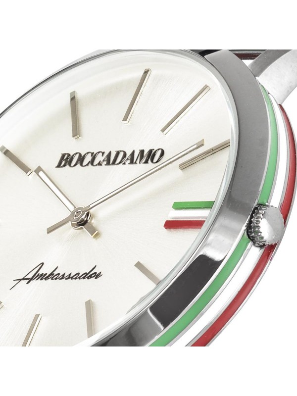  Orologio Acciaio, Pelle Uomo Boccadamo AM006