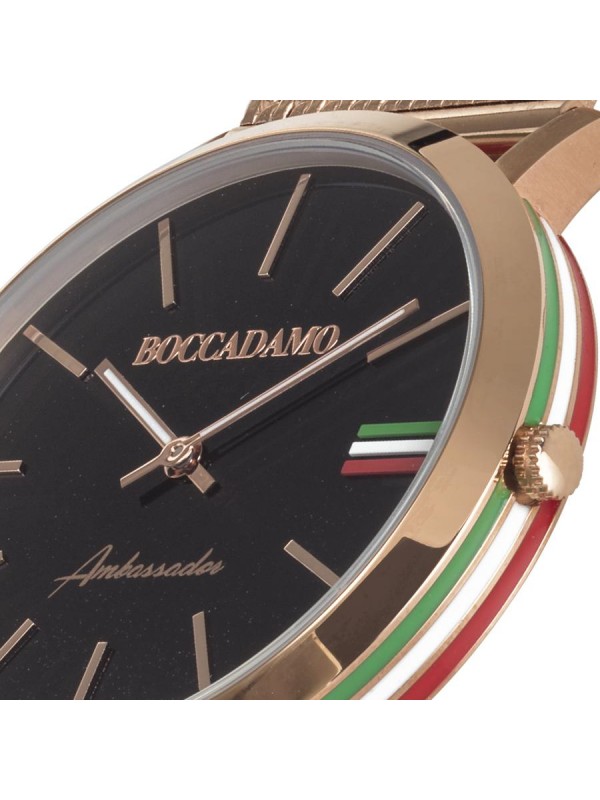  Orologio Acciaio, Pelle Uomo Boccadamo AM007