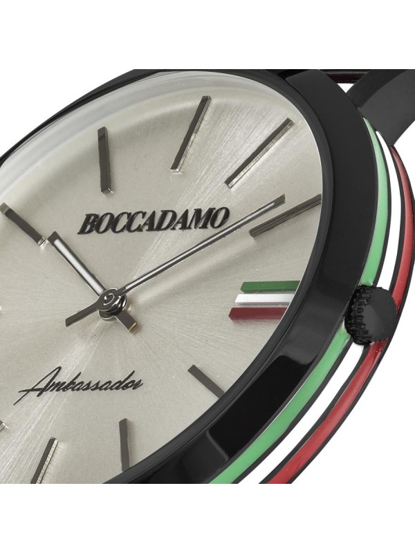  Orologio Acciaio, Pelle Uomo Boccadamo AM010